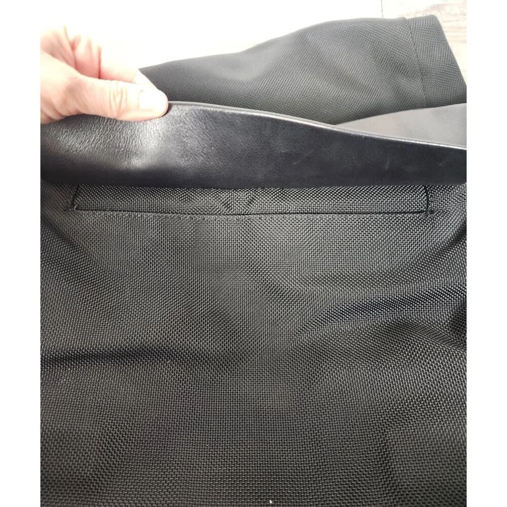 TUMI Leather Trim Bag Flap Messenger Crossbody Laptop Shoulder Nylon 4367D3